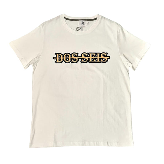 WHITE PEACH LOGO T-SHIRT